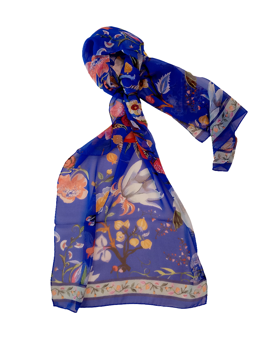 Sciarpa voile stampata